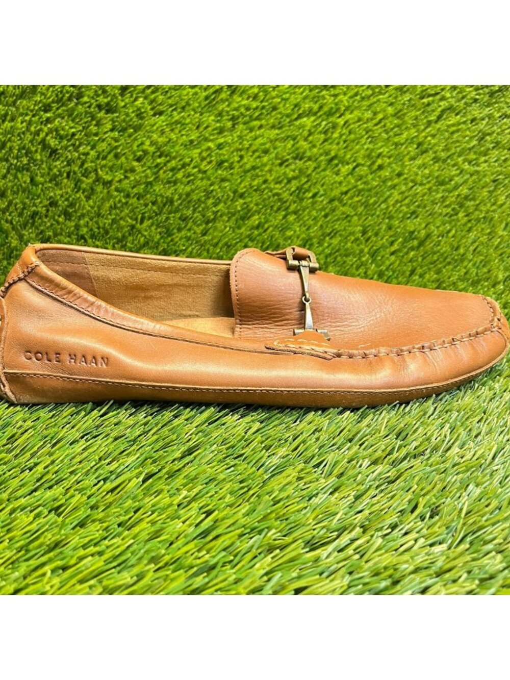 Cole Haan Wyatt Bit Driver Mens Size 10 Brown Casual Slip On Loafers Shoes